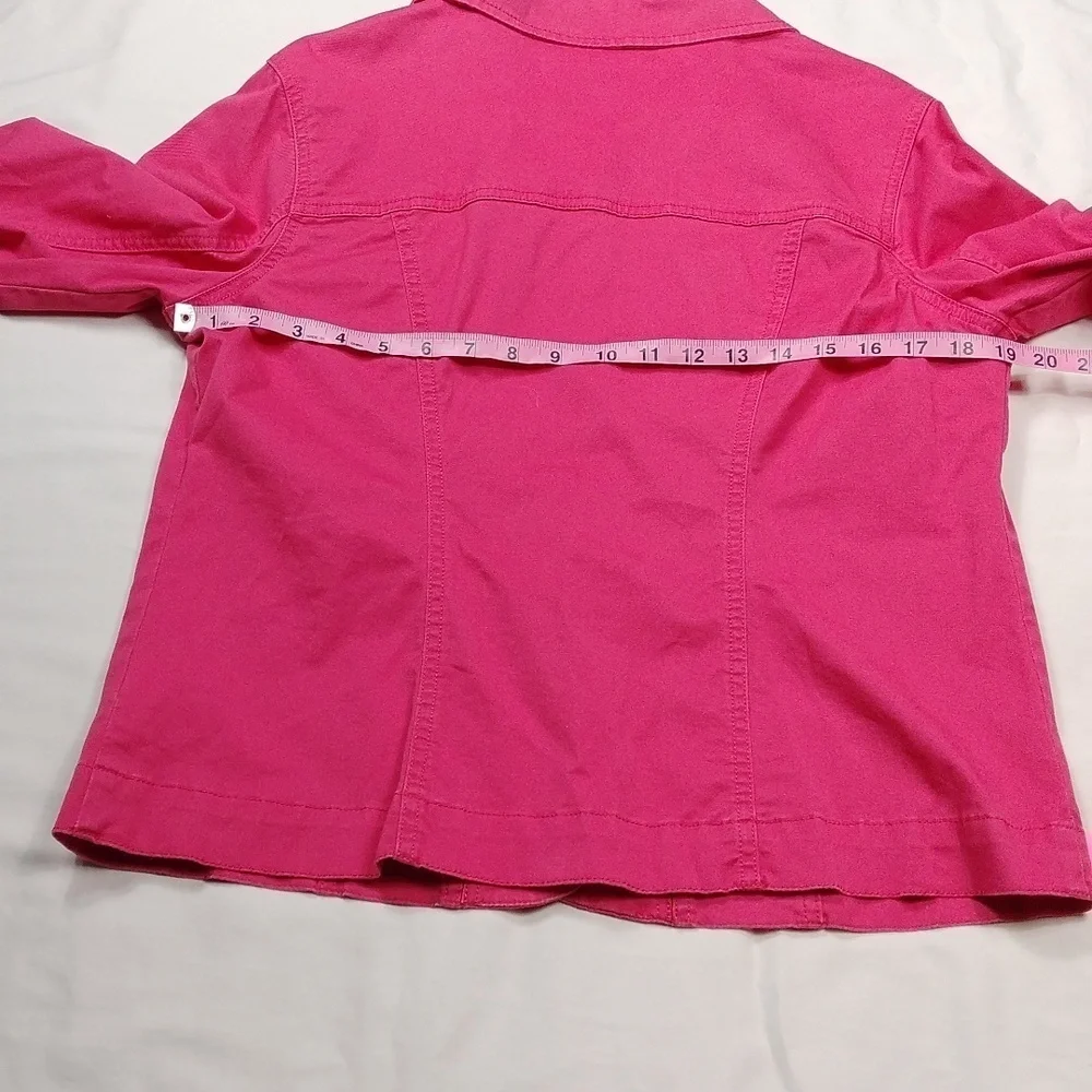 Croft & Barrow Womens Dark Salmon Colored Jacket Size Medium
